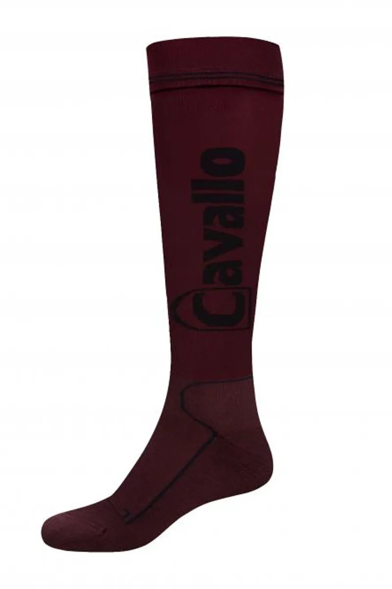Cavallo Simo Long Socks Red Wine Dark Blue